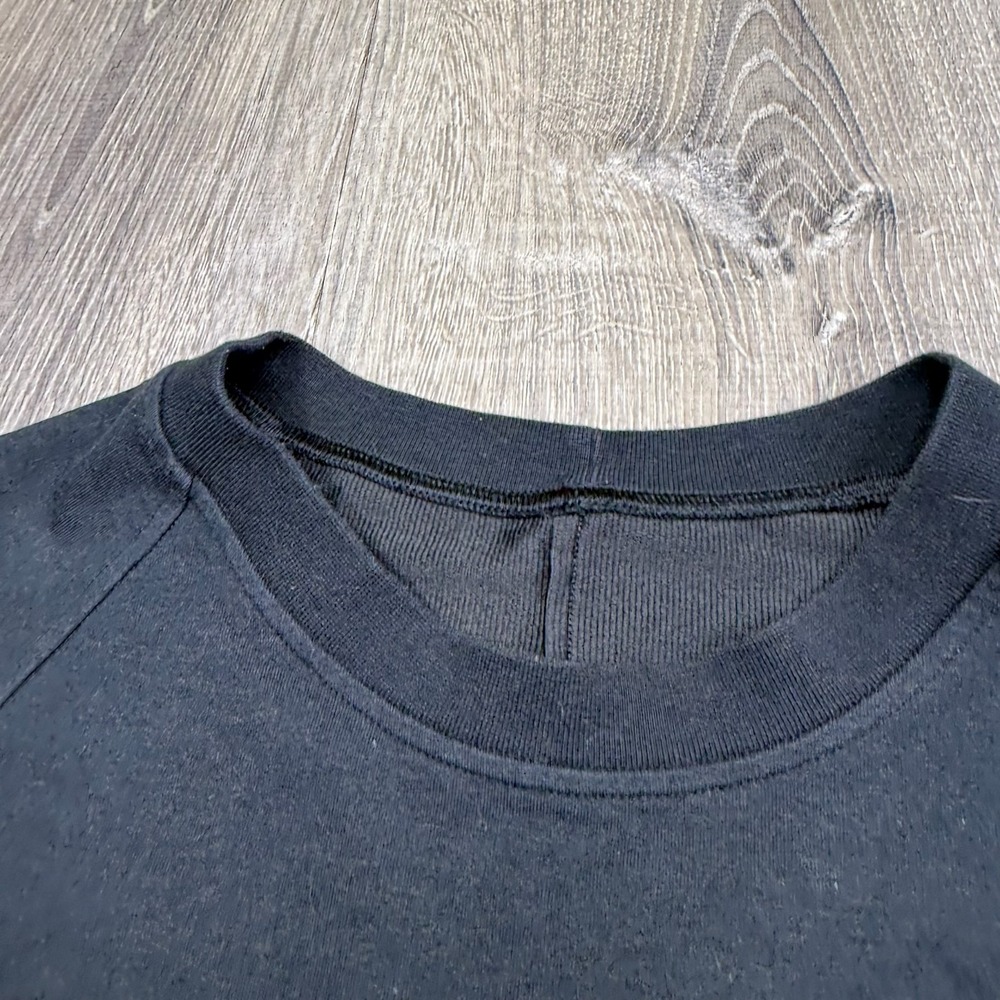 Lululemon Mens Black City Sweat Crewneck Logo Pullover Sweatshirt Size Large - Picture 2 of 11
